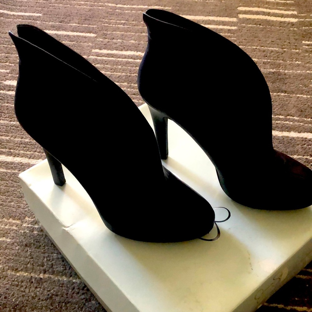 Black low cut boots